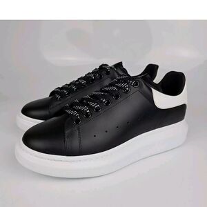 Black and White Mens Sneakers
